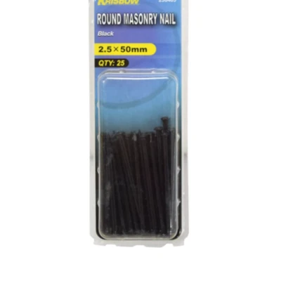 Gambar Krisbow Paku Dinding 2.5 X 50 mm 25 Pcs - Hitam