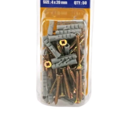 Gambar Krisbow Set Sekrup Dan Plug 4X20mm 50Pcs