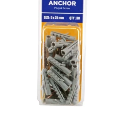Gambar Krisbow Set Sekrup Dan Plug 5X25mm 30Pcs