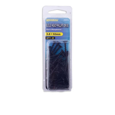 Gambar Krisbow Sekrup Gypsum 3.8 X 32 mm 30 Pcs - Hitam