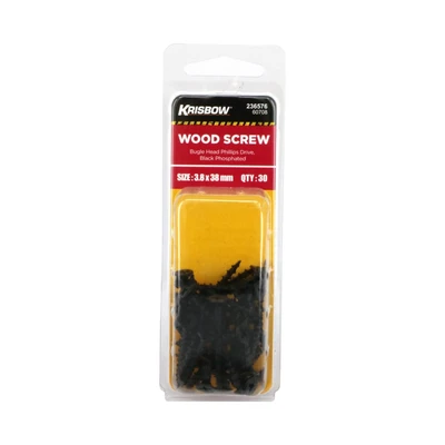 Gambar Krisbow Sekrup Gipsum 3.8X38mm 30Pcs - Hitam