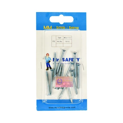 Gambar Mr.Safety Sekrup Kayu #6x11/2 Inch 12 pcs