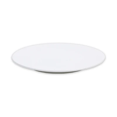 Gambar Delicia Simple Plus Piring Makan Keramik 31x31 cm - Putih