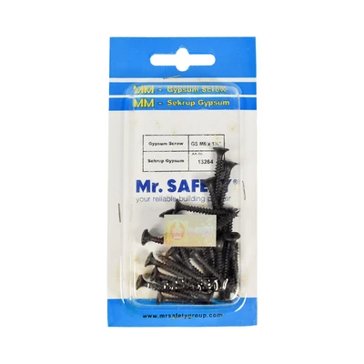 Gambar Mr.Safety Sekrup Gypsum M6x1 Inch Set 25 pcs