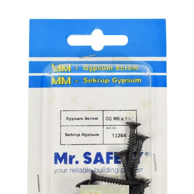Gambar Mr.Safety Sekrup Gypsum M6x1 Inch Set 25 pcs
