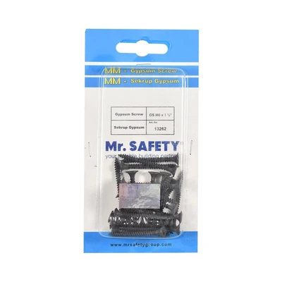Gambar Mr.Safety Set Sekrup Gipsum 6X1.5 Inch