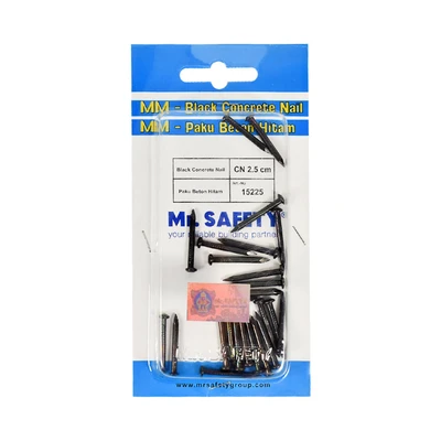 Gambar Mr.Safety Set Paku Beton Hitam 2.5 cm