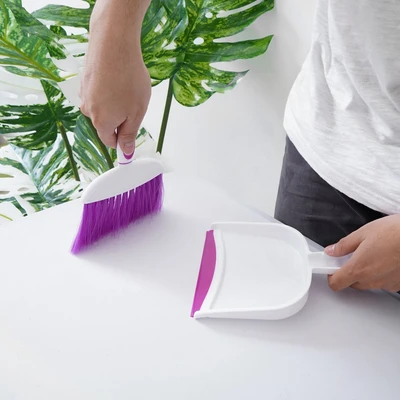 Gambar Proclean Sapu Dan Pengki Mini - Ungu Putih