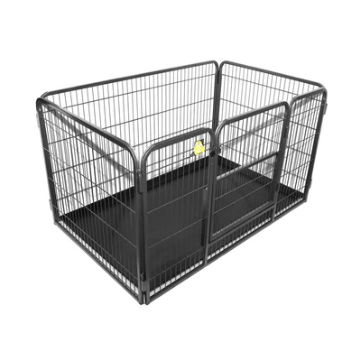 Gambar Paws N Tail Kandang Anjing & Kucing 125x79.5x70 cm - Hitam/Silver