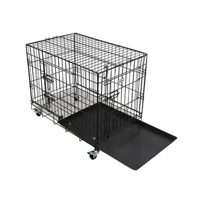 Gambar Paws N Tail Kandang Anjing & Kucing 77x49x63 cm - Silver/Hitam