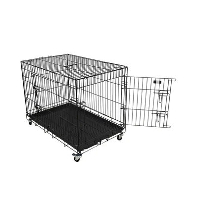 Gambar Paws N Tail Kandang Anjing & Kucing 92x57.5x72 cm - Silver/Hitam
