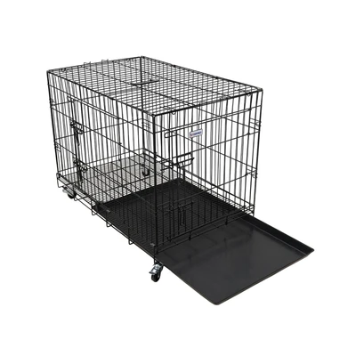 Gambar Paws N Tail Kandang Anjing & Kucing 92x57.5x72 cm - Silver/Hitam