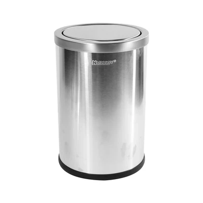 Gambar Krisbow Tempat Sampah Tutup Swing Stainless Steel 20 Liter - Silver