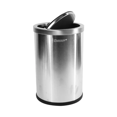 Gambar Krisbow Tempat Sampah Tutup Swing Stainless Steel 20 Liter - Silver
