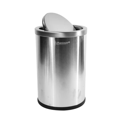 Gambar Krisbow Tempat Sampah Tutup Swing Stainless Steel 20 Liter - Silver
