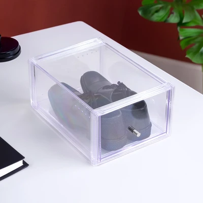 Gambar Boxbox Kotak Sepatu Sorong Pria Transparan