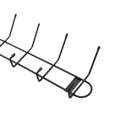 Gambar Spectrum Gantungan Pakaian Dinding Kawat Besi 6 Kait - Hitam