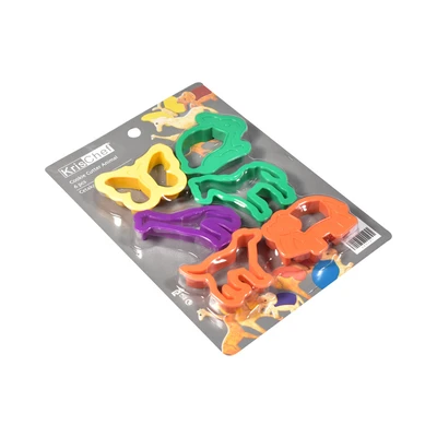 Gambar Krischef Cetakan Kue Bentuk Hewan Plastik Set 6 pcs - Mix