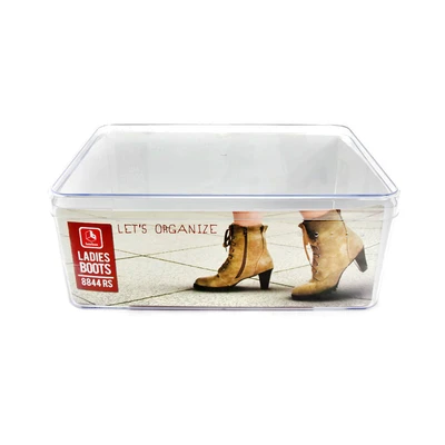 Gambar Boxbox Kotak Sepatu Wanita Ukuran L Transparan