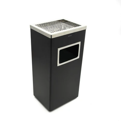 Gambar Krisbow Tempat Sampah Asbak Stainless Steel 30x24x62 cm - Hitam