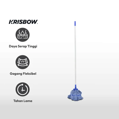 Gambar Krisbow Alat Pel Bergagang 120 cm - Biru