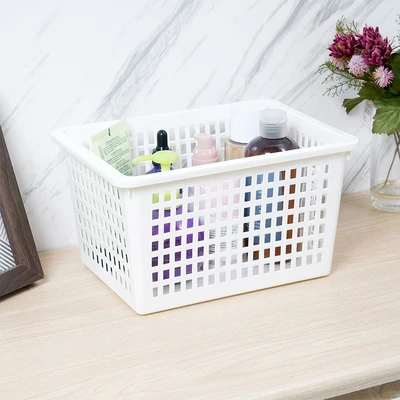 Gambar Clover Keranjang Penyimpanan Serbaguna A5 25.9x19x14.5 cm - Putih