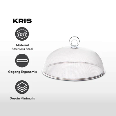 Gambar Kris Tudung Saji Stainless Steel 18/0 30 cm - Silver