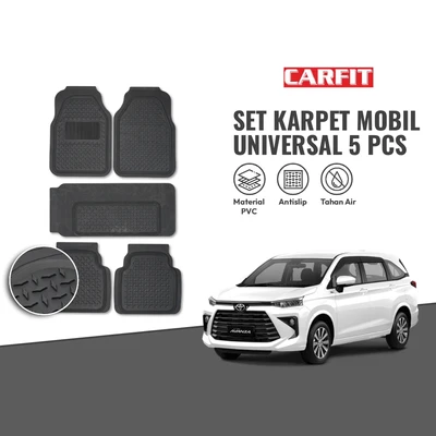 Gambar Carfit Set 5 Pcs Karpet Mobil - Hitam