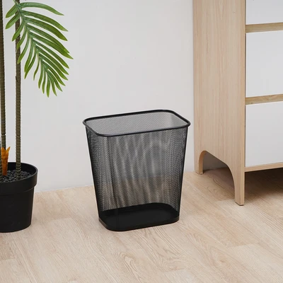 Gambar Stora Tempat Sampah Besi Mesh Square 17.3 Liter - Hitam