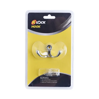 Gambar K-Lock Gantungan Dinding Stainless Steel 2 Pengait