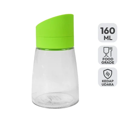 Gambar Kris Tempat Bumbu Dapur Kaca 160 ml - Hijau
