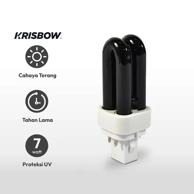 Gambar Krisbow Part Lampu Uv 7 Watt F/gm909 - Hitam/putih