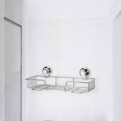 Gambar Stora Rak Dinding Kamar Mandi Suction Besar - Silver
