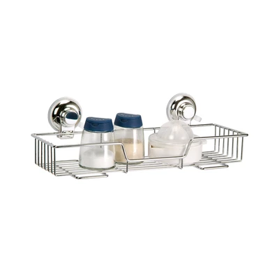Gambar Stora Rak Dinding Kamar Mandi Suction Besar - Silver
