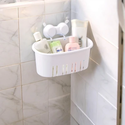 Gambar Stora Rak Dinding Kamar Mandi Suction - Putih