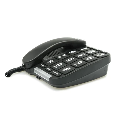 Gambar Krisbow Telepon Basic Tombol Besar - Hitam