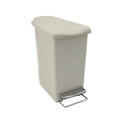 Gambar Krisbow Tempat Sampah Pedal Plastik 9 Liter - Putih
