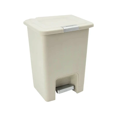 Gambar Krisbow Tempat Sampah Pedal Plastik 6 Liter - Putih