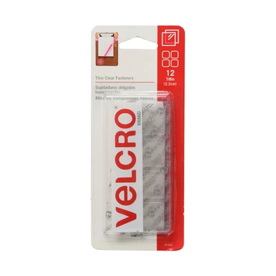 Gambar Velcro Perekat Square Sticky 2.2 cm Set 12 pcs Transparan