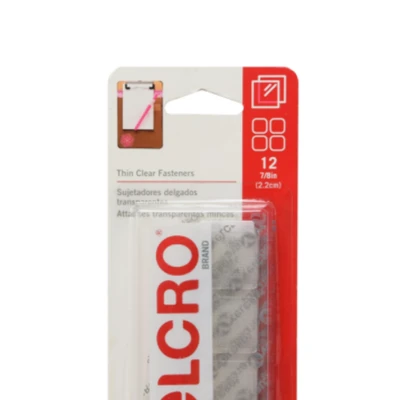 Gambar Velcro Perekat Square Sticky 2.2 cm Set 12 pcs Transparan