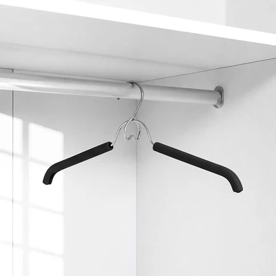 Gambar Stora Hanger Baju Metal Dengan Foam EVA08002 - Hitam