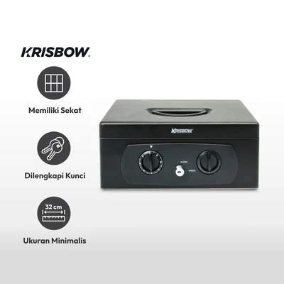 Gambar Krisbow Cash Box - Hitam