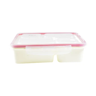 Gambar Kris Kotak Makan 4 Sekat Microwave Safe 950 ml - Pink