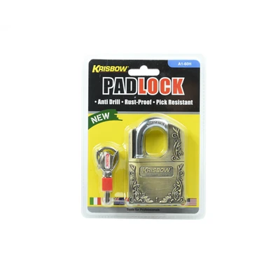 Gambar Krisbow Heavyduty A1 60H Gembok Dengan Lapisan Tembaga