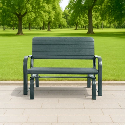 Gambar Krisbow Kursi Ayun Taman 2 Seater - Hijau Tua