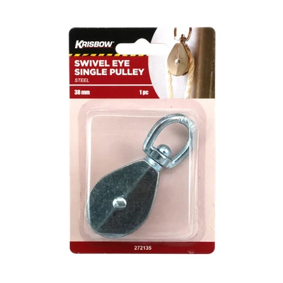 Gambar Krisbow Swivel Eye Single Pully 4 cm