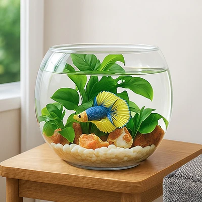 Gambar Boyu Aquarium Bowl 0.9 Liter Fb-005