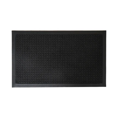 Gambar Krisbow Keset Pintu Rubber 45x75 cm - Hitam Charcoal