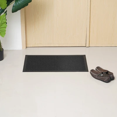 Gambar Krisbow Keset Pintu Rubber 45x75 cm - Hitam Charcoal
