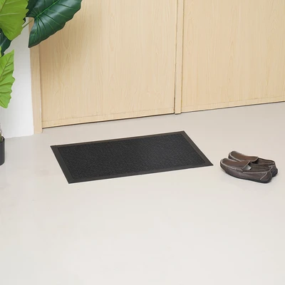 Gambar Krisbow Keset Pintu Rubber 45x75 cm - Hitam Charcoal